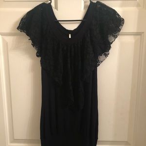 Black lace dress
